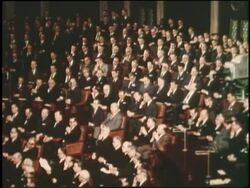 Congressmen meet in the House of Representatives. News Clip