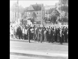 SYND 30 8 67 FATHER GROPPI LEADS PROTEST MARCH THROUGH MILWAUKEE News Clip