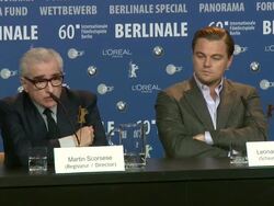 Shutter Island Press Conference: 60th Berlin Film Festival Stock Footage