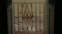 kids playing in rundown lot with rusted fence in shot Stock Footage