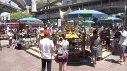 Bangkok Bombing Shrine Reopens Stock Footage