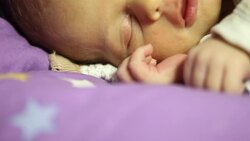 Newborn Baby Sleeping Stock Footage