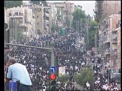 Israel - Orthodox Jews stage demonstration News Clip