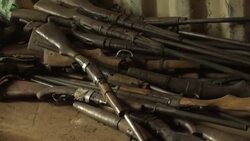 CLEAN : C Africa encourages former militias to give up their guns News Clip