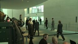 CLEAN : Merkel says latest ECB action shows crisis not yet over News Clip