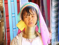 Longneck karen hill tribe. Full HD Stock Footage