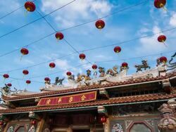 Chinese temple. Time Lapse Stock Footage