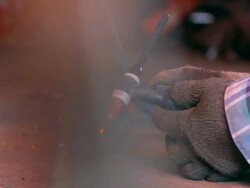 Welding Stainless Steel Stock Footage