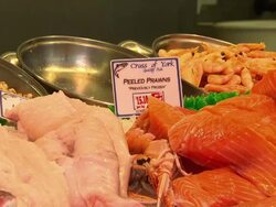 Fresh Fish on Fish Counter at Market News Clip