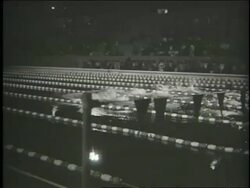 New Olympic-sized pool Stock Footage