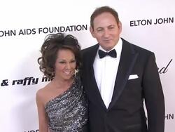 Alina Cho, John Demsey at the 19th Annual Elton John AIDS Foundation Academy Awards Viewing Party at West Hollywood CA. (Footage by WireImage Video/GettyImages) Stock Footage