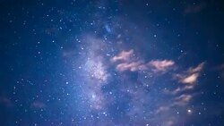 timelapse stars and moon in night sky Stock Footage