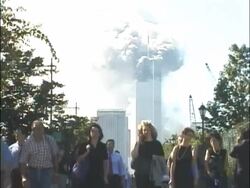 Terrorist attack on the World Trade Center Stock Footage