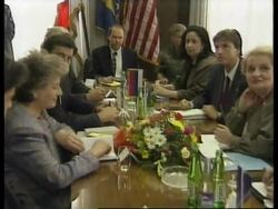 BOSNIA: US SECRETARY OF STATE MADELEINE ALBRIGHT VISIT (4) News Clip