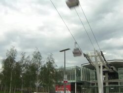 TIME LAPSE: Emirates Airline Cable Car Stock Footage