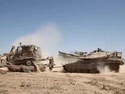 Tensions Remain High At Israeli Gaza Border Stock Footage