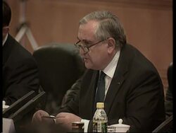 French PM arrives, meeting, contract signing, comments News Clip