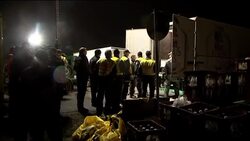 WRAP Protests over nuclear waste shipment ADDS trucks leaving News Clip