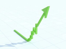 Moving up Arrow Stock Footage