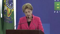 VOICED : Rousseff pide gran pacto contra crisis brasilena News Clip