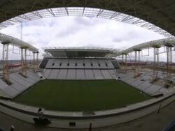 Construction At Arena De Sao Paulo Continues Stock Footage