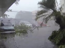 Typhoon Haiyan Storm Surge Floods Tacloban City Stock Footage