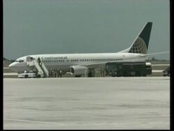 Arrival of crew, they disembark, wrapped with C-17 taking off for Hawaii News Clip