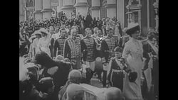 Nicholas II and family parade in St. Petersburg to mark 300th anniversary of Romanov rule in Russia News Clip