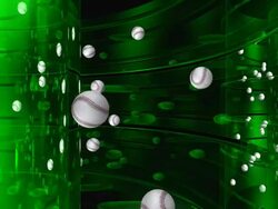 Sport Balls Baseballs #2 green loopable HD Stock Footage