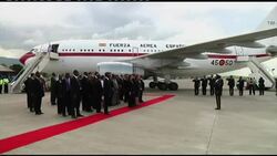 Queen Sofia of Spain arrives for visit, meets President Martelly, visits projects News Clip