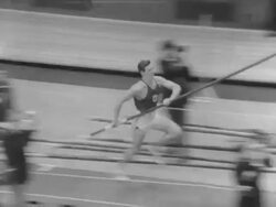 Indoor Track Records Set at the Boston Athletic Association Games Stock Footage