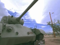 WS DS PAN model M26 Pershing tank from WWII used by General Patton's army  Stock Footage