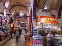 TL PAN Grand Bazaar Stock Footage