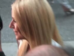 Gwyneth Paltrow at the Iron Man 2 Premiere at El Captain Theater in Hollywood at the Celebrity Sightings in Los Angeles at Los Angeles CA. (Footage by WireImage Video/GettyImages) Stock Footage