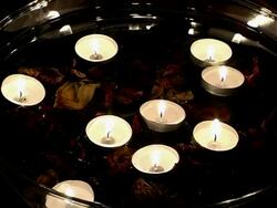 candles for meditation Stock Footage