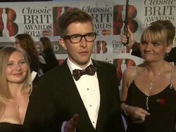 INTERVIEW Gareth Malone, Military Wives on performing with Gary Barlow and more at Classic Brit Awards 2012 at Royal Albert Hall on October 02, 2012 in London, England (Footage by WireImage Video/Getty Images) Stock Footage