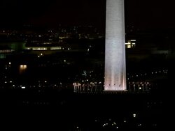 Aerial of Washington DC Stock Footage