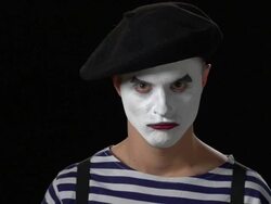 Mime Anger 1 Stock Footage