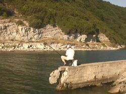 Fishing Man Stock Footage