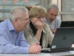 HD: Seniors Learning The Basics Of Computers Stock Footage