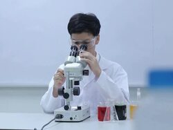 HD : Scientist and Lab experiment Stock Footage