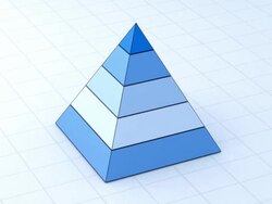 blue pyramid Stock Footage