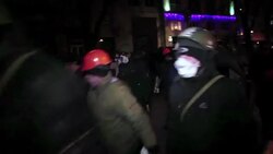 CLEAN : Thousands brave cold to protest in Kiev News Clip