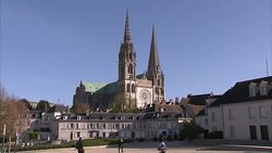 Chartres cathedral and town square News Clip