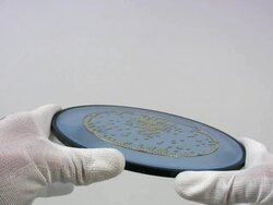 Scienctist examining Computer Wafer Quality Control Stock Footage
