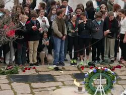 Arlington Nat'l Cemetery Holds Wreath Laying Ceremony Commemorating 50th Anniversary Of JFK's Death Stock Footage