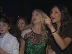 Nanette Lepore and Shay Mitchell at L'Amour By Nanette Lepore For JCP Launch Party Stock Footage