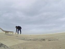 Skateboarding training errors Stock Footage