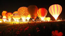 Hot air balloons. Stock Footage