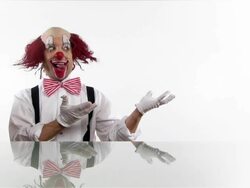 Clown Showing .. Stock Footage